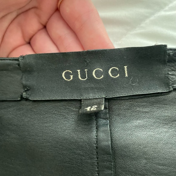 Gucci Authentic Peplum Leather Jacket - Picture 4 of 16